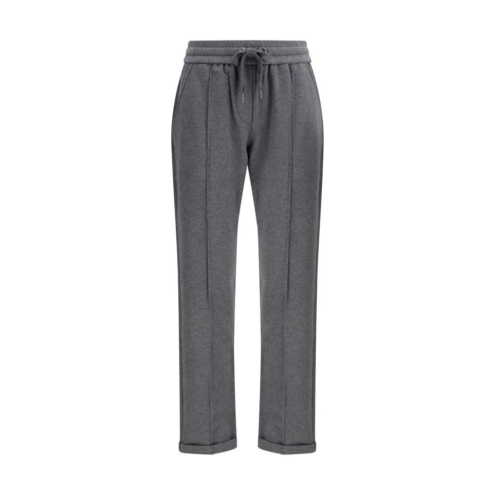 Brunello Cucinelli Graue Baumwoll-Freizeithose by Brunello Cucinelli