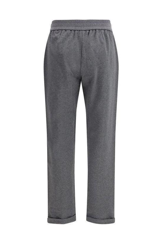 Brunello Cucinelli Graue Baumwoll-Freizeithose by Brunello Cucinelli