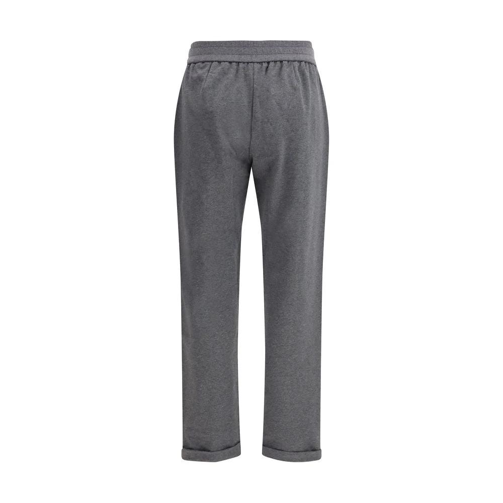 Brunello Cucinelli Graue Baumwoll-Freizeithose by Brunello Cucinelli
