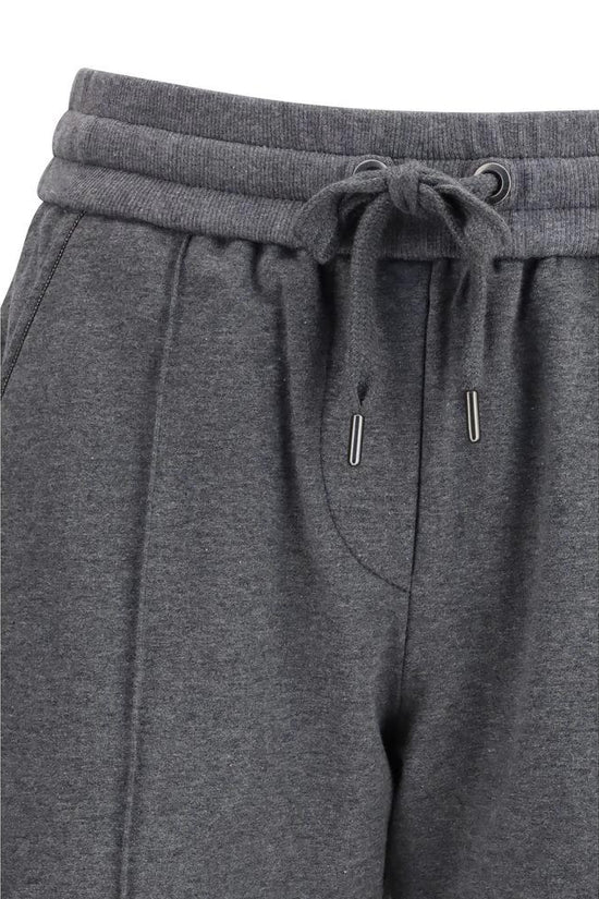 Brunello Cucinelli Graue Baumwoll-Freizeithose by Brunello Cucinelli