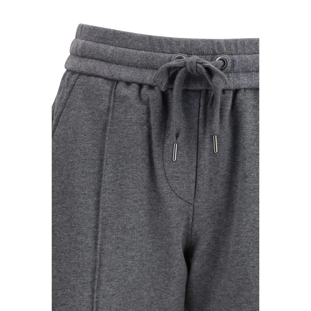 Brunello Cucinelli Graue Baumwoll-Freizeithose by Brunello Cucinelli