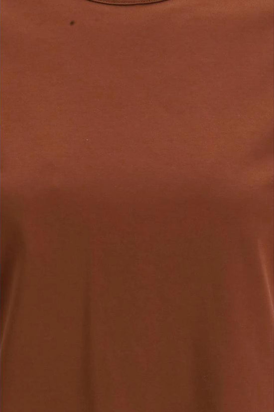 Brunello Cucinelli Braunes Baumwoll-T-Shirt by Brunello Cucinelli