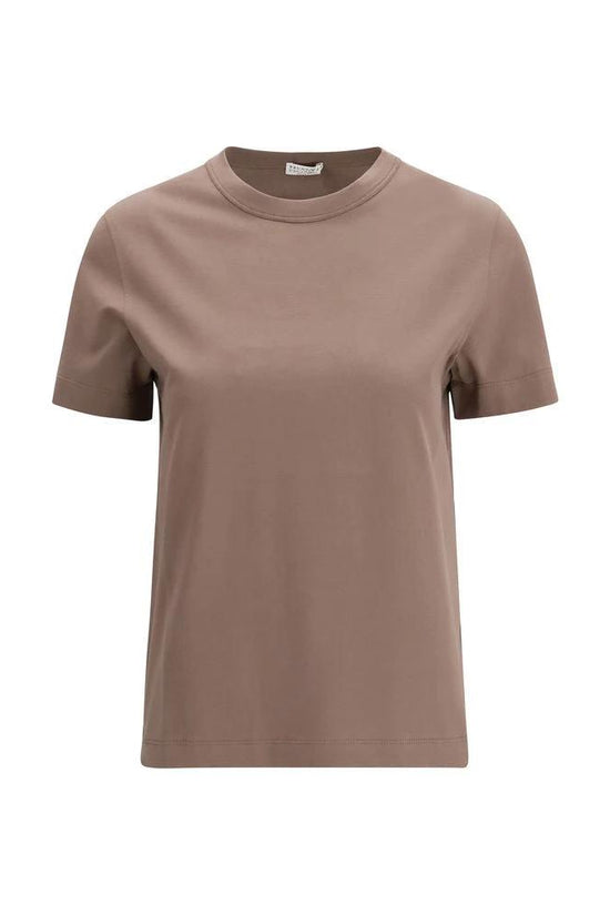 Brunello Cucinelli Cucinelli Braunes Baumwoll-T-Shirt by Brunello Cucinelli Cucinelli