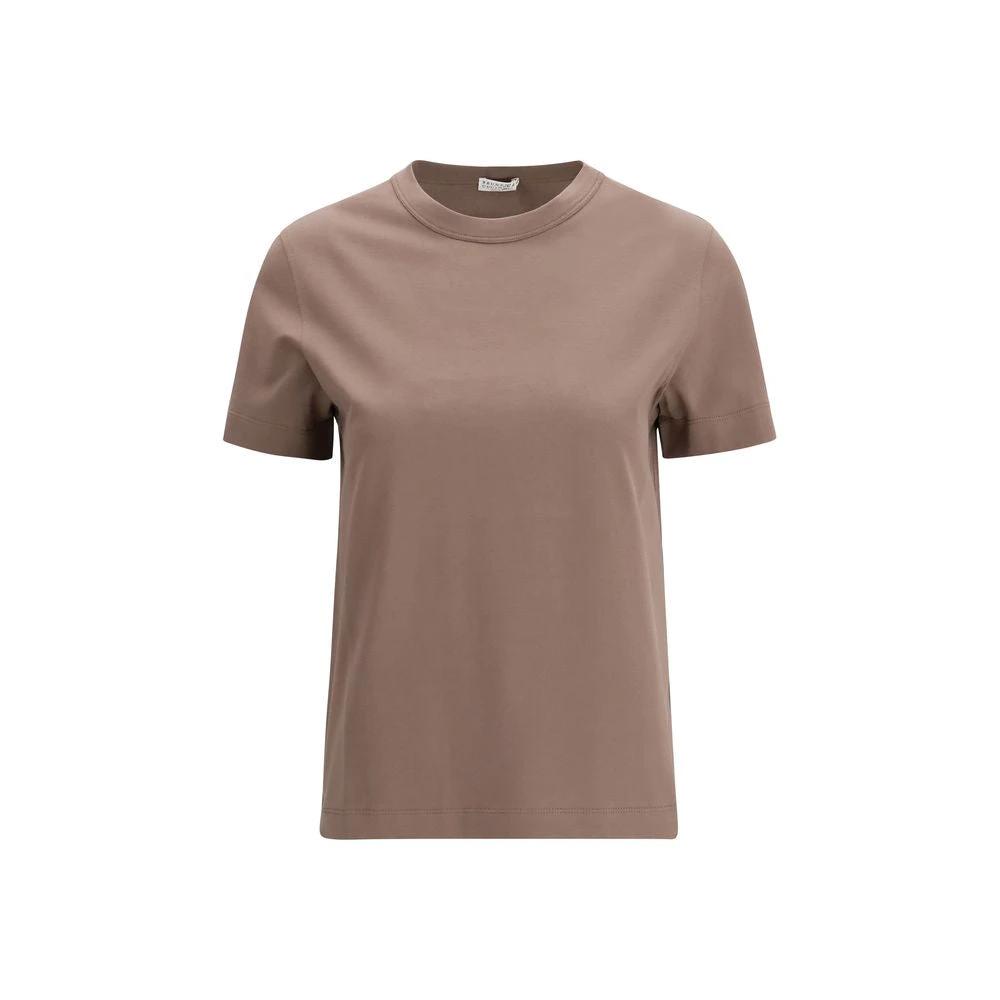 Brunello Cucinelli Cucinelli Braunes Baumwoll-T-Shirt by Brunello Cucinelli Cucinelli
