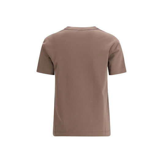 Brunello Cucinelli Braunes Baumwoll-T-Shirt by Brunello Cucinelli
