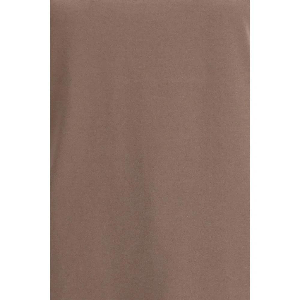 Brunello Cucinelli Braunes Baumwoll-T-Shirt by Brunello Cucinelli