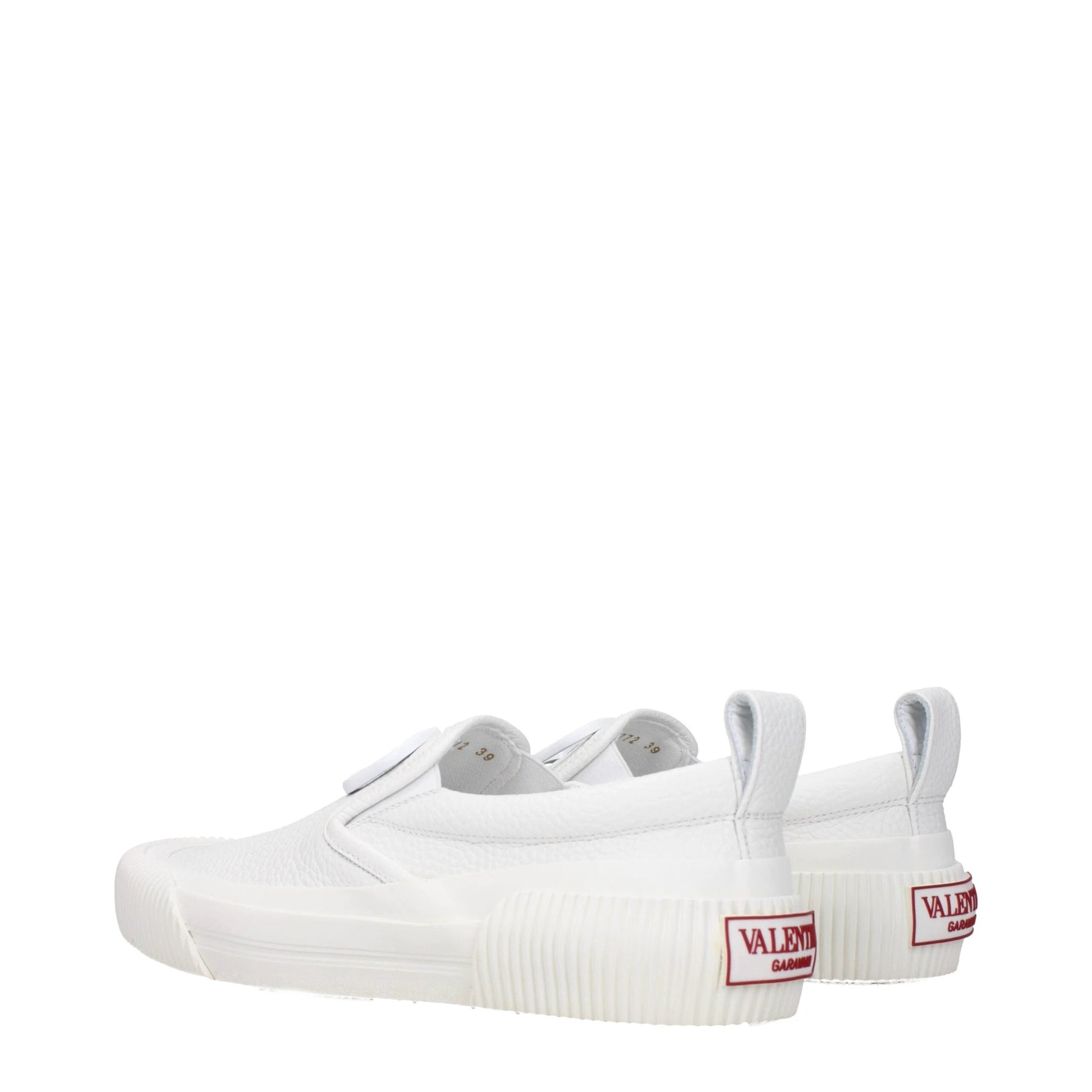 Valentino Garavani Weiße Loafer aus Leder zum Hineinschlüpfen by Valentino Garavani