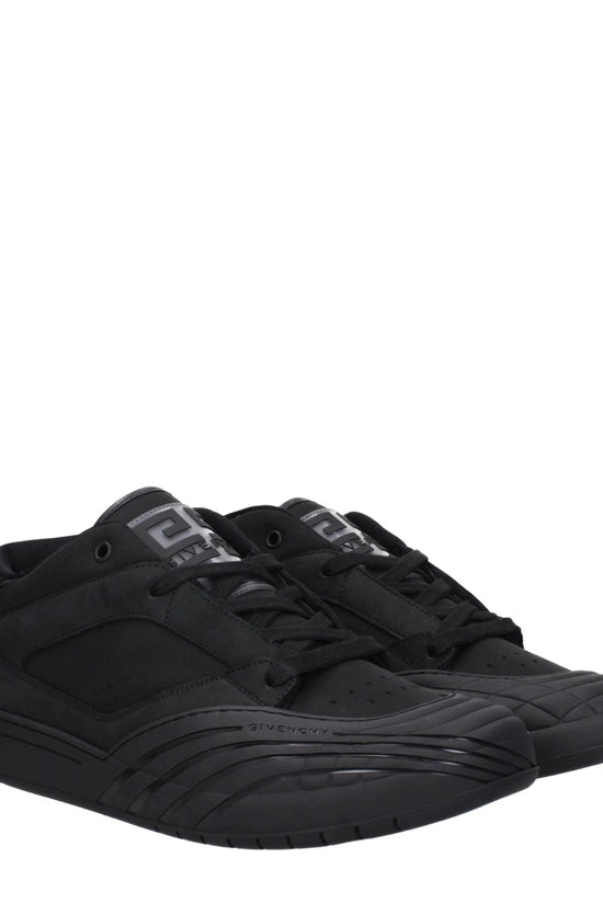 Givenchy Schwarze Stoff-Sneaker mit niedrigem Schaft by Givenchy
