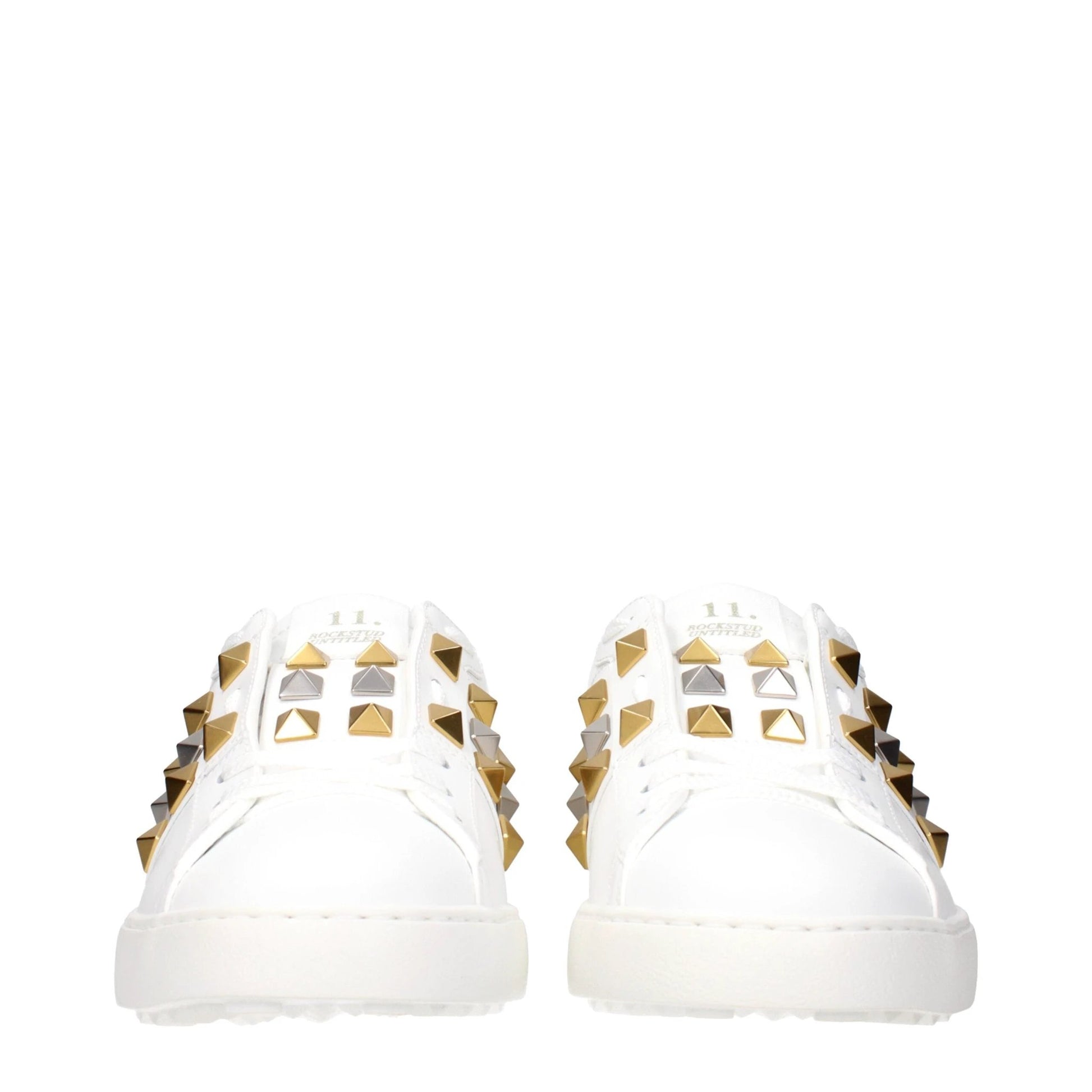 Valentino Garavani Weiße Low-Top-Sneaker aus Leder by Valentino Garavani