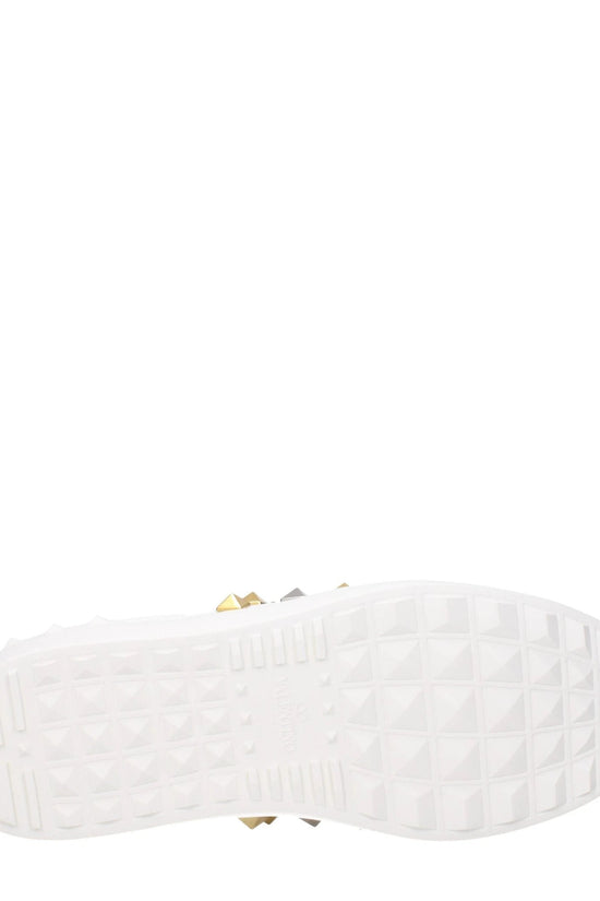 Valentino Garavani Weiße Low-Top-Sneaker aus Leder by Valentino Garavani