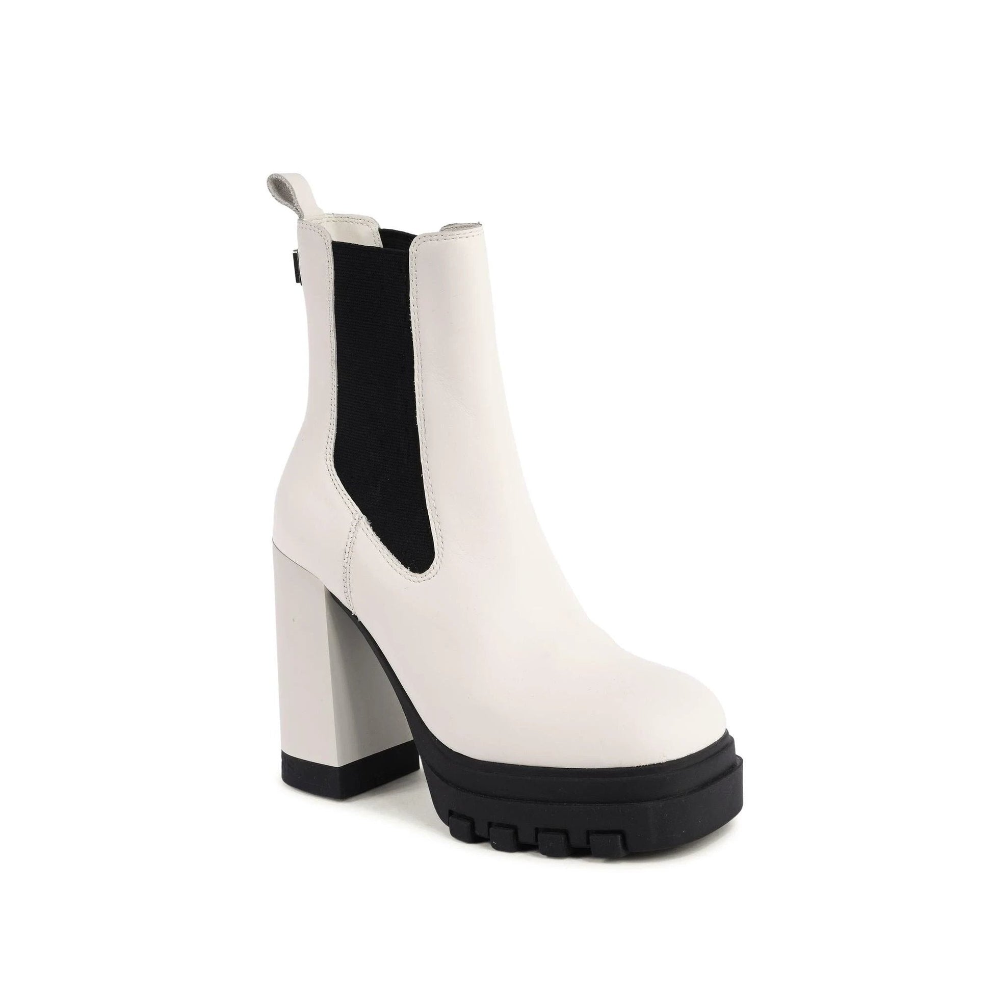 Tommy Hilfiger Weiße Leder-Stiefeletten by Tommy Hilfiger