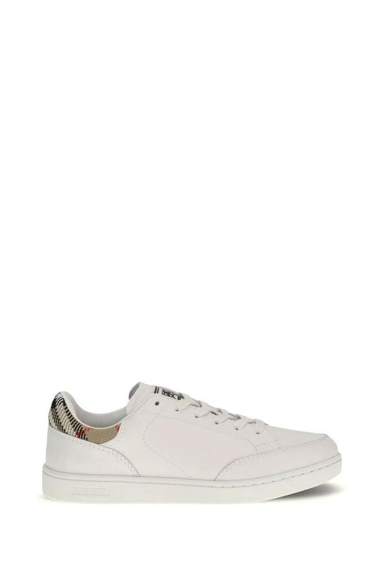 Burberry Weiße Low-Top-Sneaker aus Kalbsleder Bos Taurus by Burberry