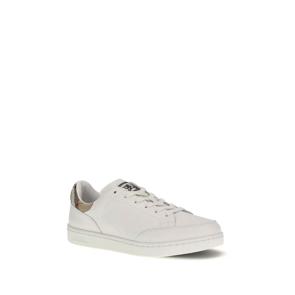 Burberry Weiße Low-Top-Sneaker aus Kalbsleder Bos Taurus by Burberry