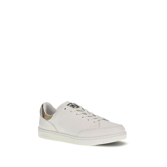 Burberry Weiße Low-Top-Sneaker aus Kalbsleder Bos Taurus by Burberry