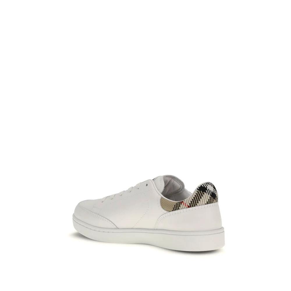Burberry Weiße Low-Top-Sneaker aus Kalbsleder Bos Taurus by Burberry