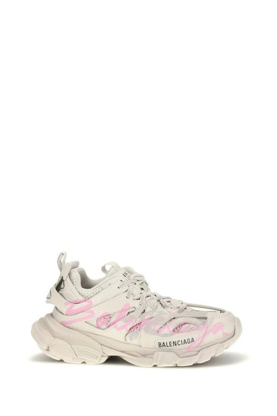 Balenciaga Beige Polyester Athletic Sneakers by Balenciaga