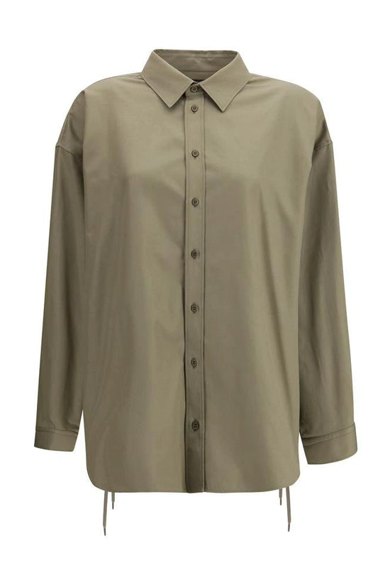 Balenciaga Beige Baumwoll-Hemdbluse by Balenciaga
