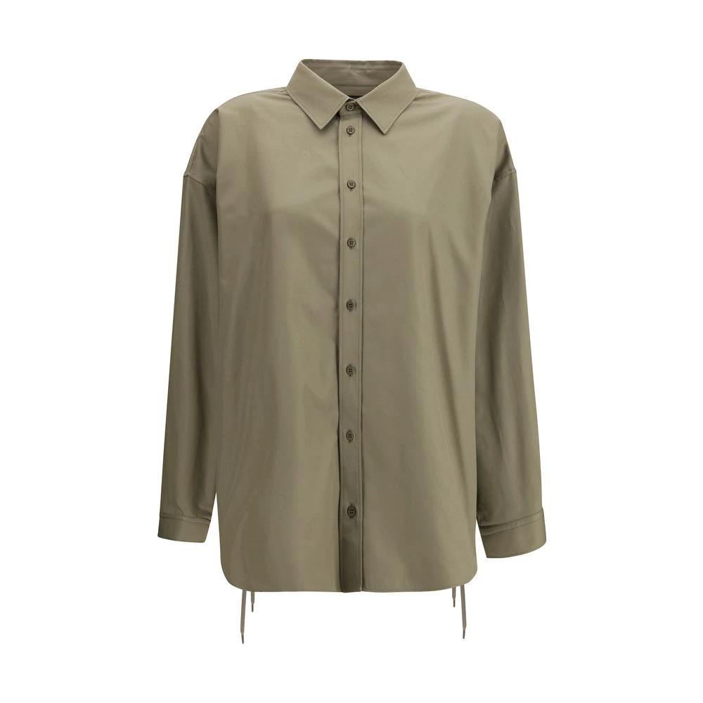 Balenciaga Beige Baumwoll-Hemdbluse by Balenciaga