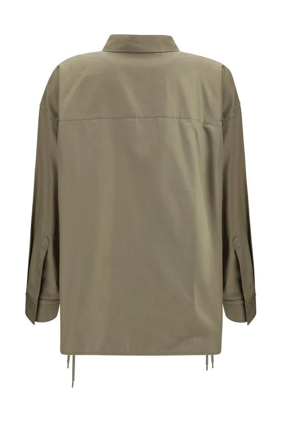 Balenciaga Beige Baumwoll-Hemdbluse by Balenciaga
