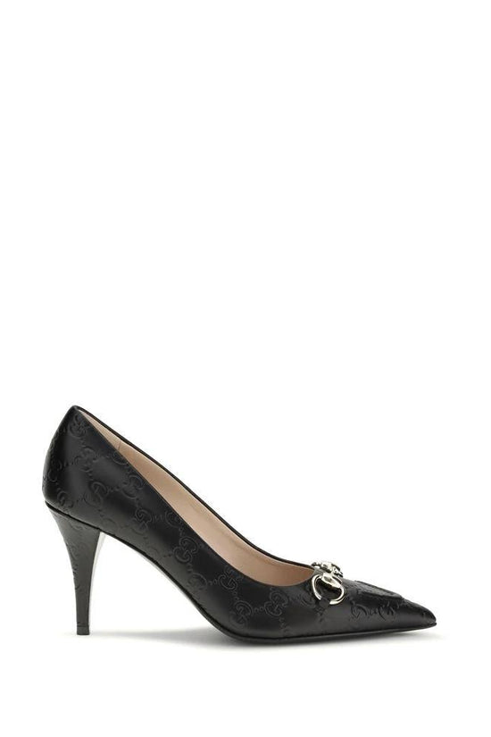 Gucci Schwarze Pumps aus Kalbsleder Bos Taurus mit mittlerem Absatz by Gucci