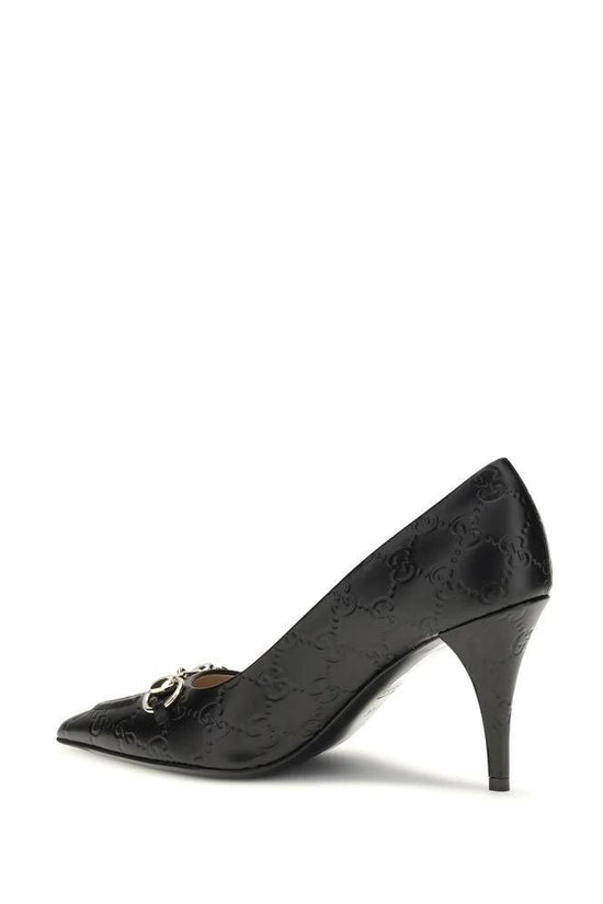 Gucci Schwarze Pumps aus Kalbsleder Bos Taurus mit mittlerem Absatz by Gucci