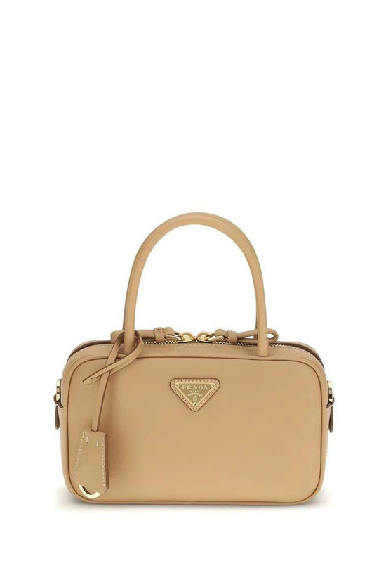 Prada Beige Calf Leather Bos Taurus Handtasche by Prada