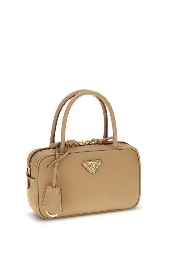 Prada Beige Calf Leather Bos Taurus Handtasche by Prada