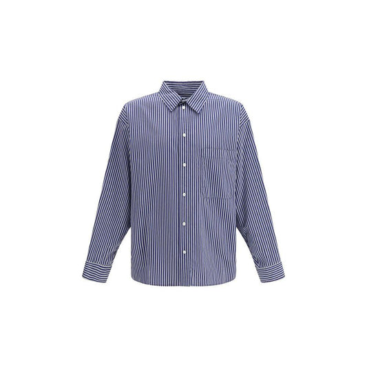Balenciaga Blaues Baumwollhemd mit Muster by Balenciaga