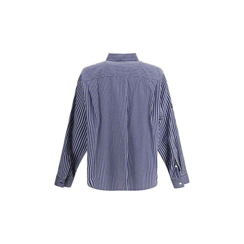 Balenciaga Blaues Baumwollhemd mit Muster by Balenciaga