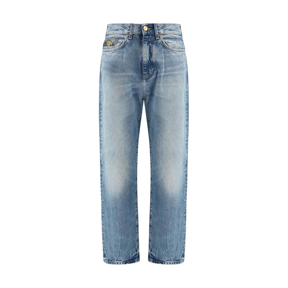 Versace Blaue Baumwoll-Jeans Denim by Versace
