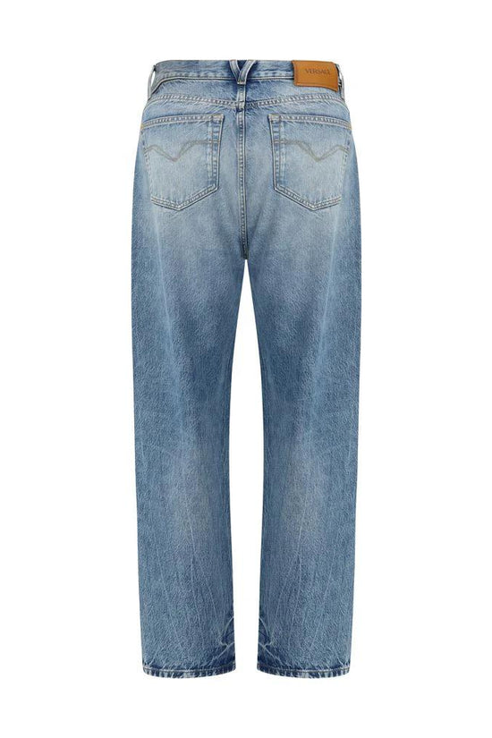 Versace Blaue Baumwoll-Jeans Denim by Versace