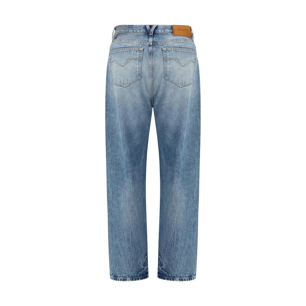 Versace Blaue Baumwoll-Jeans Denim by Versace