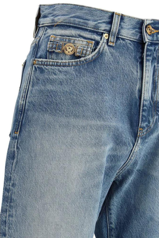 Versace Blaue Baumwoll-Jeans Denim by Versace