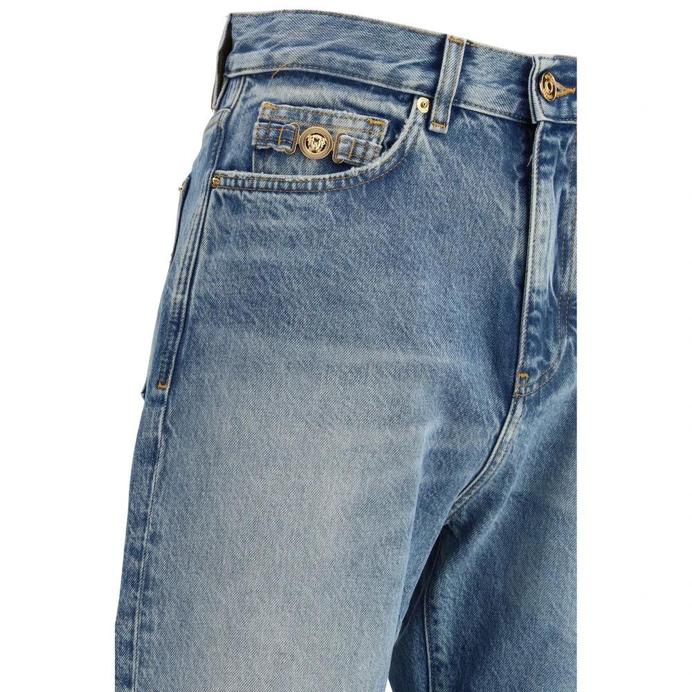 Versace Blaue Baumwoll-Jeans Denim by Versace