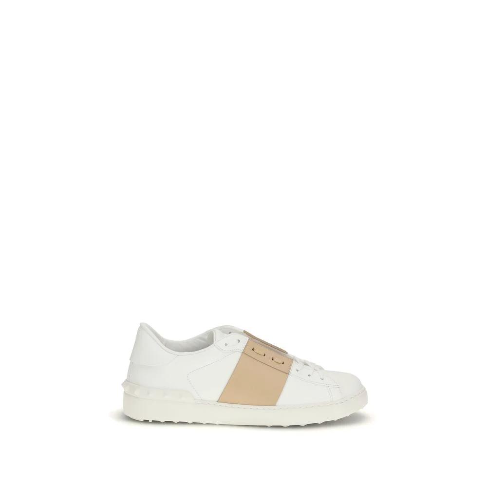 Valentino Garavani Weiße Low-Top-Sneaker aus Kalbsleder Bos Taurus by Valentino Garavani