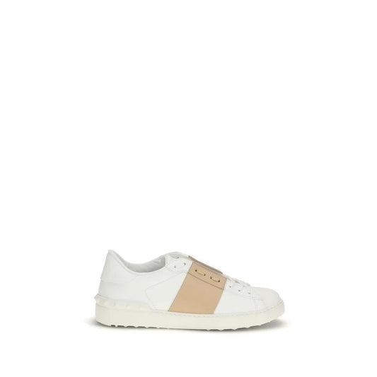 Valentino Garavani Weiße Low-Top-Sneaker aus Kalbsleder Bos Taurus by Valentino Garavani
