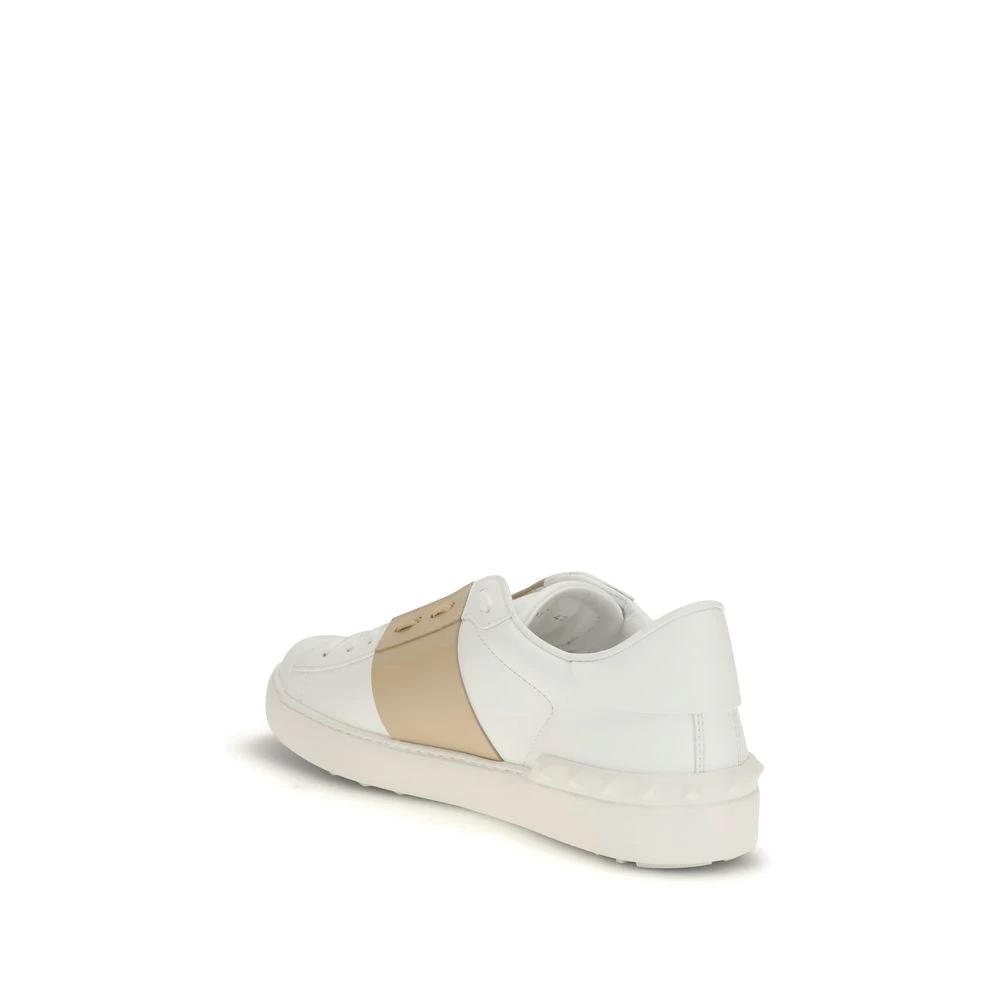 Valentino Garavani Weiße Low-Top-Sneaker aus Kalbsleder Bos Taurus by Valentino Garavani