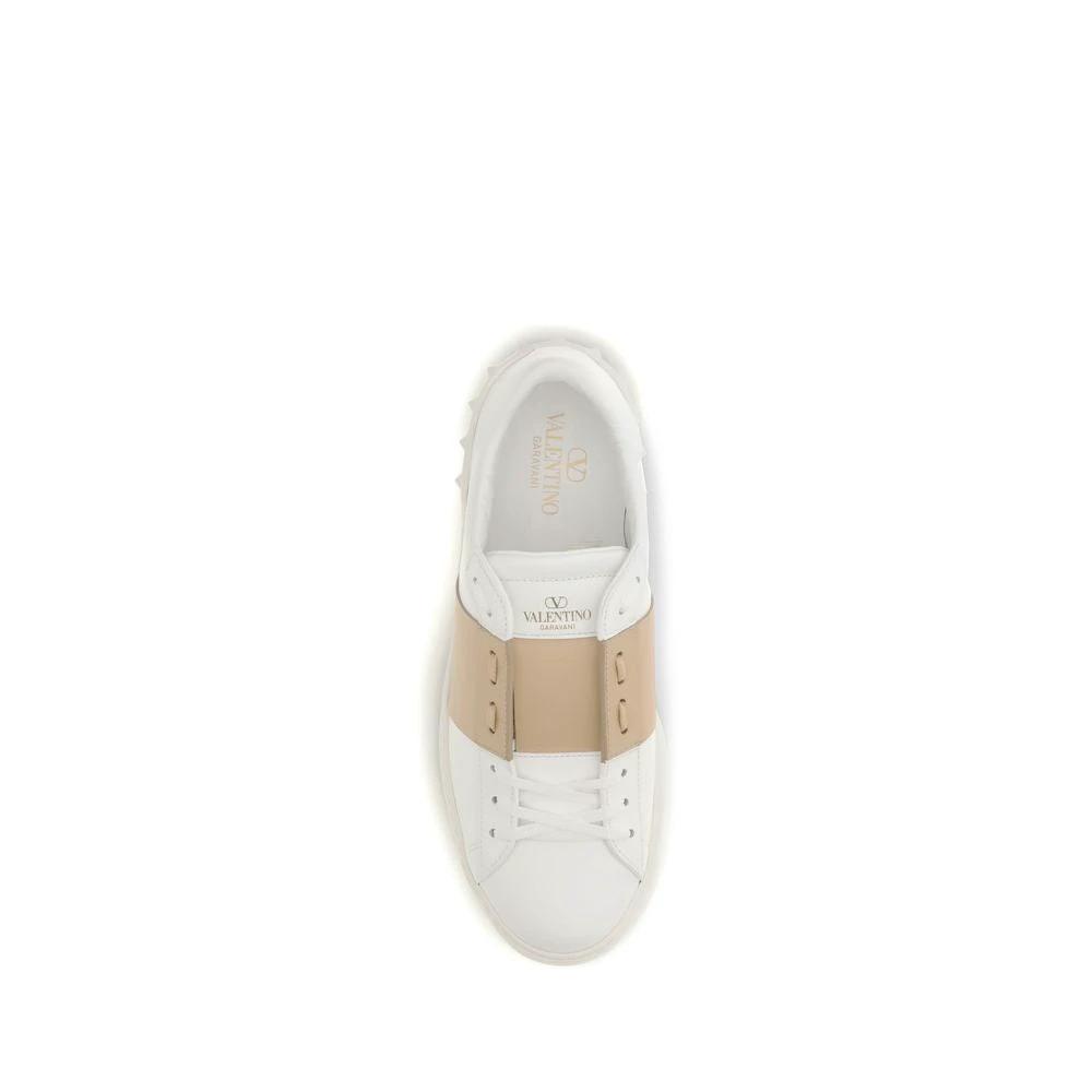 Valentino Garavani Weiße Low-Top-Sneaker aus Kalbsleder Bos Taurus by Valentino Garavani