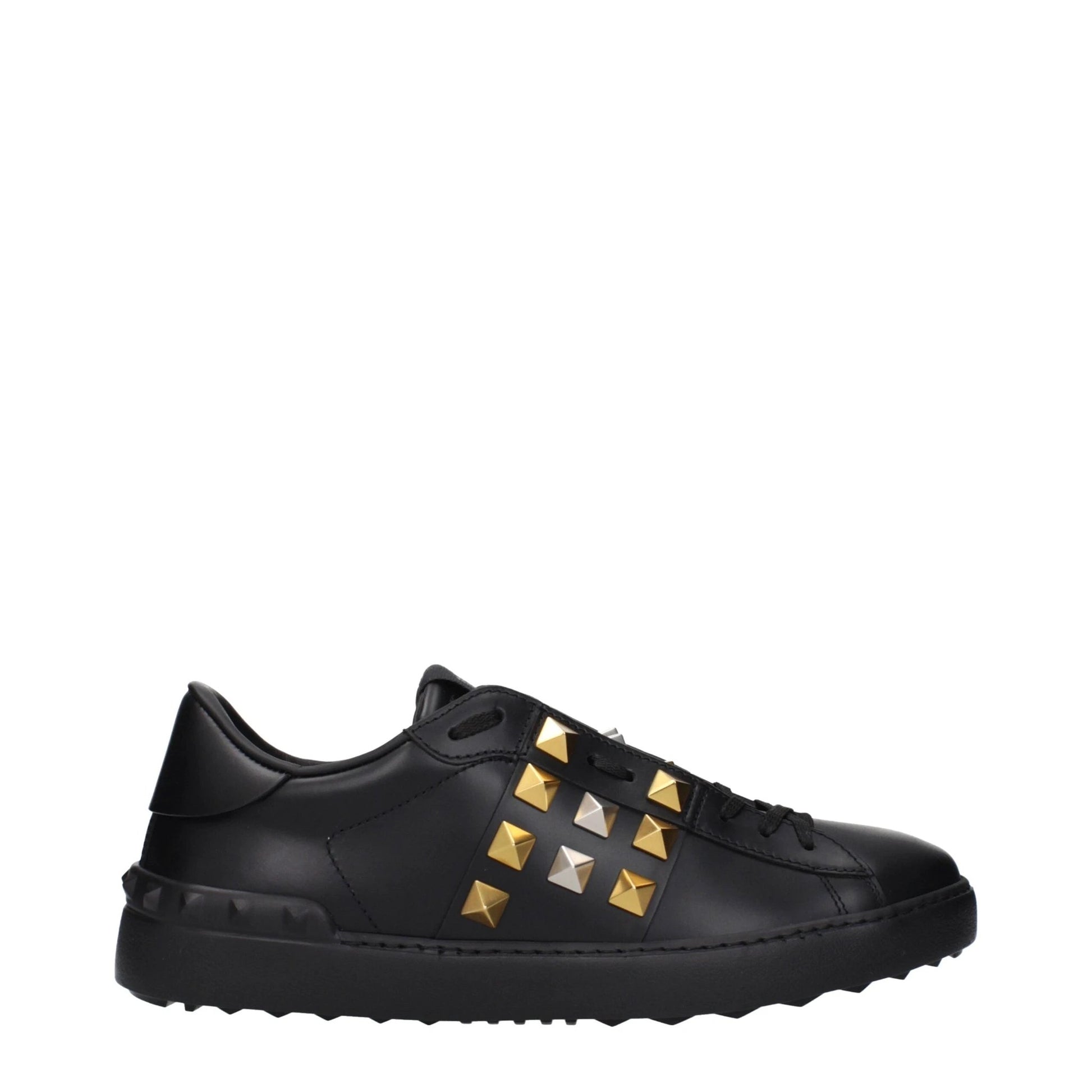 Valentino Garavani Schwarze Leder-Sneaker by Valentino Garavani