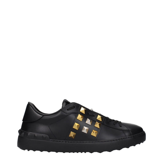 Valentino Garavani Schwarze Leder-Sneaker by Valentino Garavani