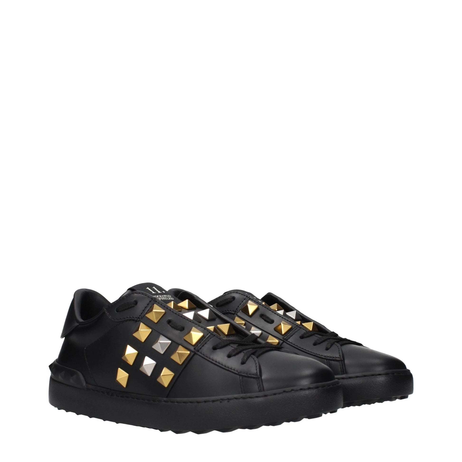 Valentino Garavani Schwarze Leder-Sneaker by Valentino Garavani