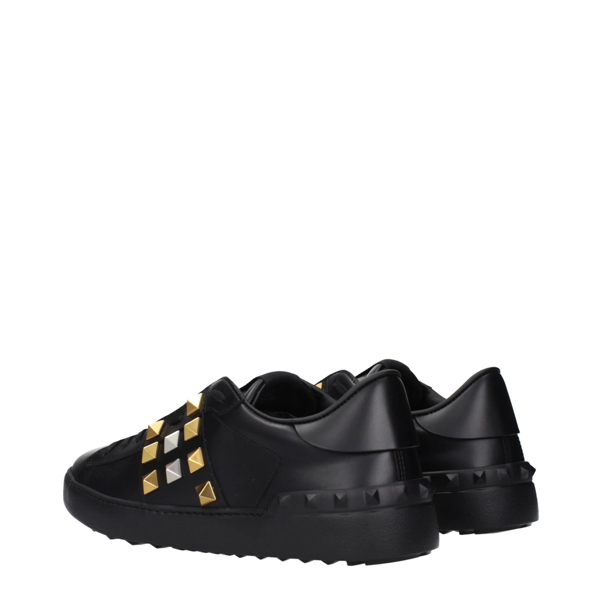 Valentino Garavani Schwarze Leder-Sneaker by Valentino Garavani