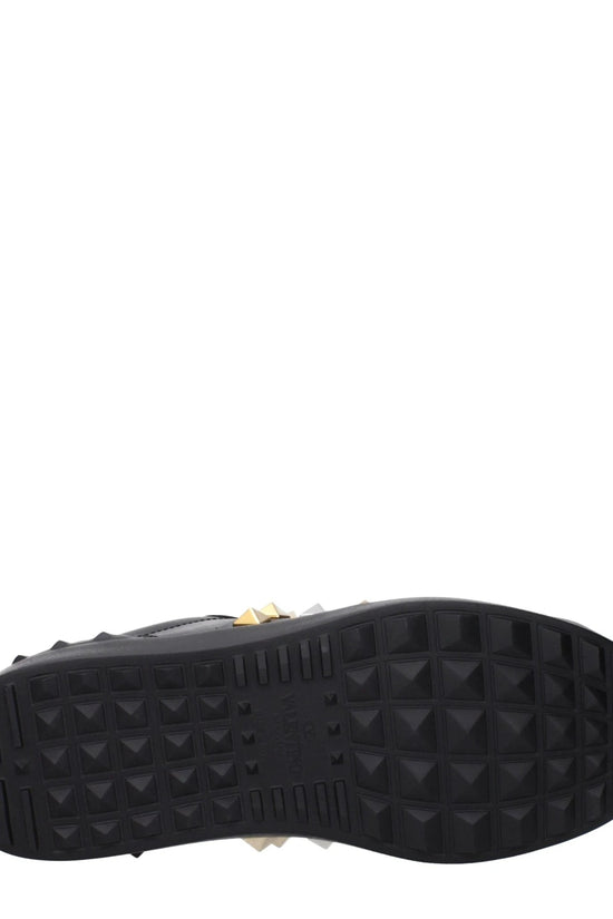 Valentino Garavani Schwarze Leder-Sneaker by Valentino Garavani
