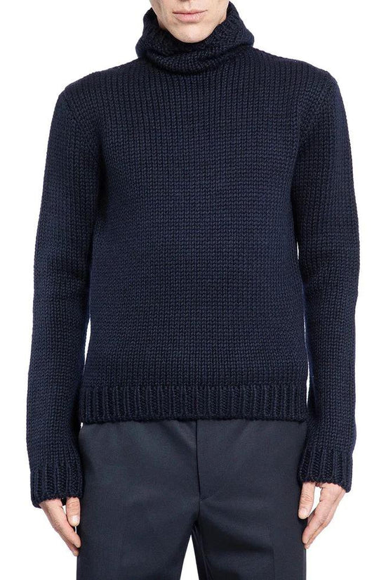 Prada Blauer Wollpullover by Prada