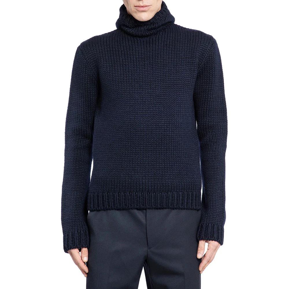 Prada Blauer Wollpullover by Prada