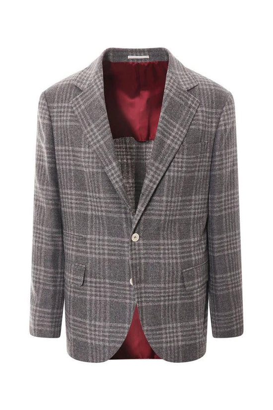 Brunello Cucinelli Cucinelli Grauer Kaschmir-Blazer by Brunello Cucinelli Cucinelli
