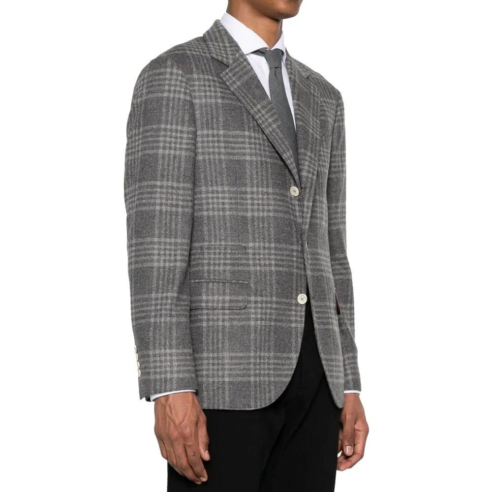 Brunello Cucinelli Grauer Kaschmir-Blazer by Brunello Cucinelli