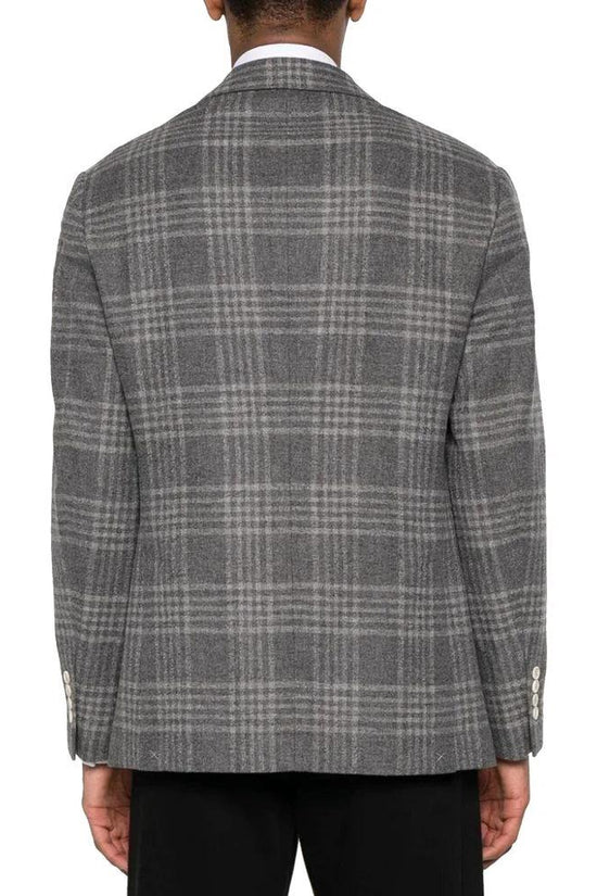 Brunello Cucinelli Grauer Kaschmir-Blazer by Brunello Cucinelli