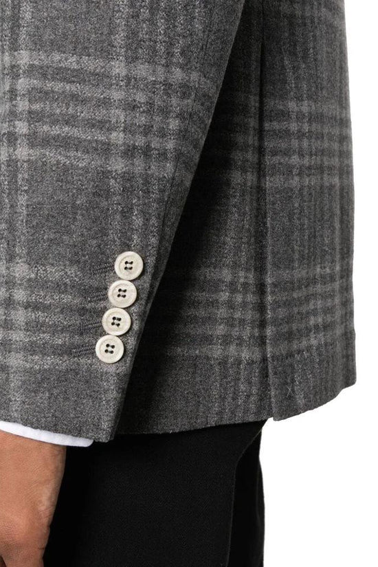 Brunello Cucinelli Grauer Kaschmir-Blazer by Brunello Cucinelli