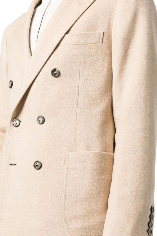 Brunello Cucinelli Beiger Wollmantel by Brunello Cucinelli